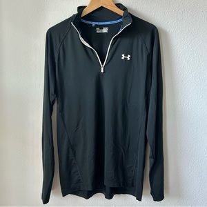 Under Armour 1/4 Zip Sport Long Sleeve in Black and White